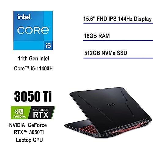 Nitro 5 AN515-57 - 15.6'' Core i5-11400H 16GB DDR4 512GB SSD