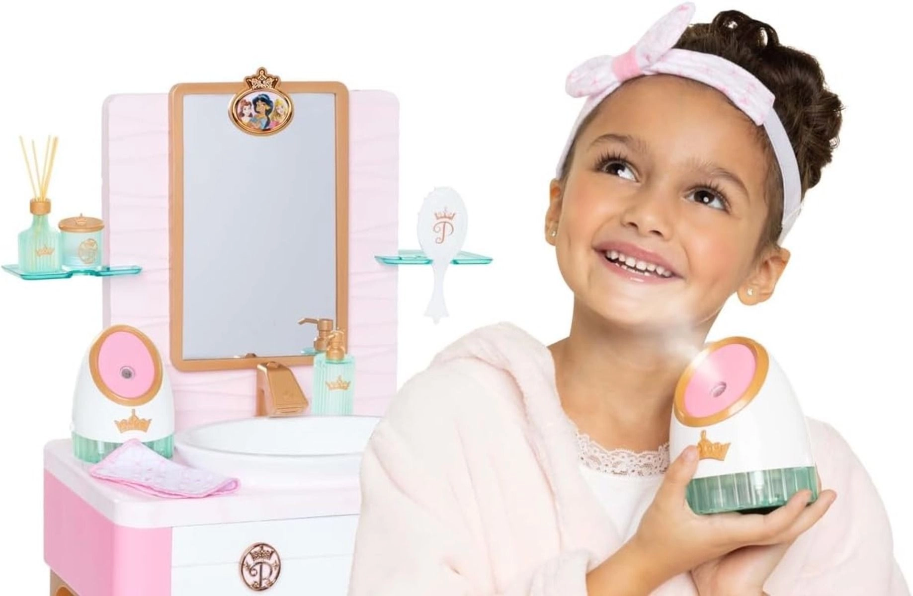 Princess Style Deluxe Day Spa - Working sink Facial steamer Ages 5+