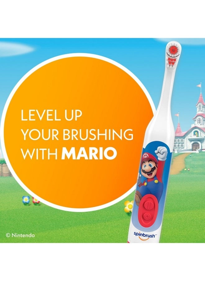 Electric Battery Toothbrush - Super Mario Kid’s Soft 1 Ct