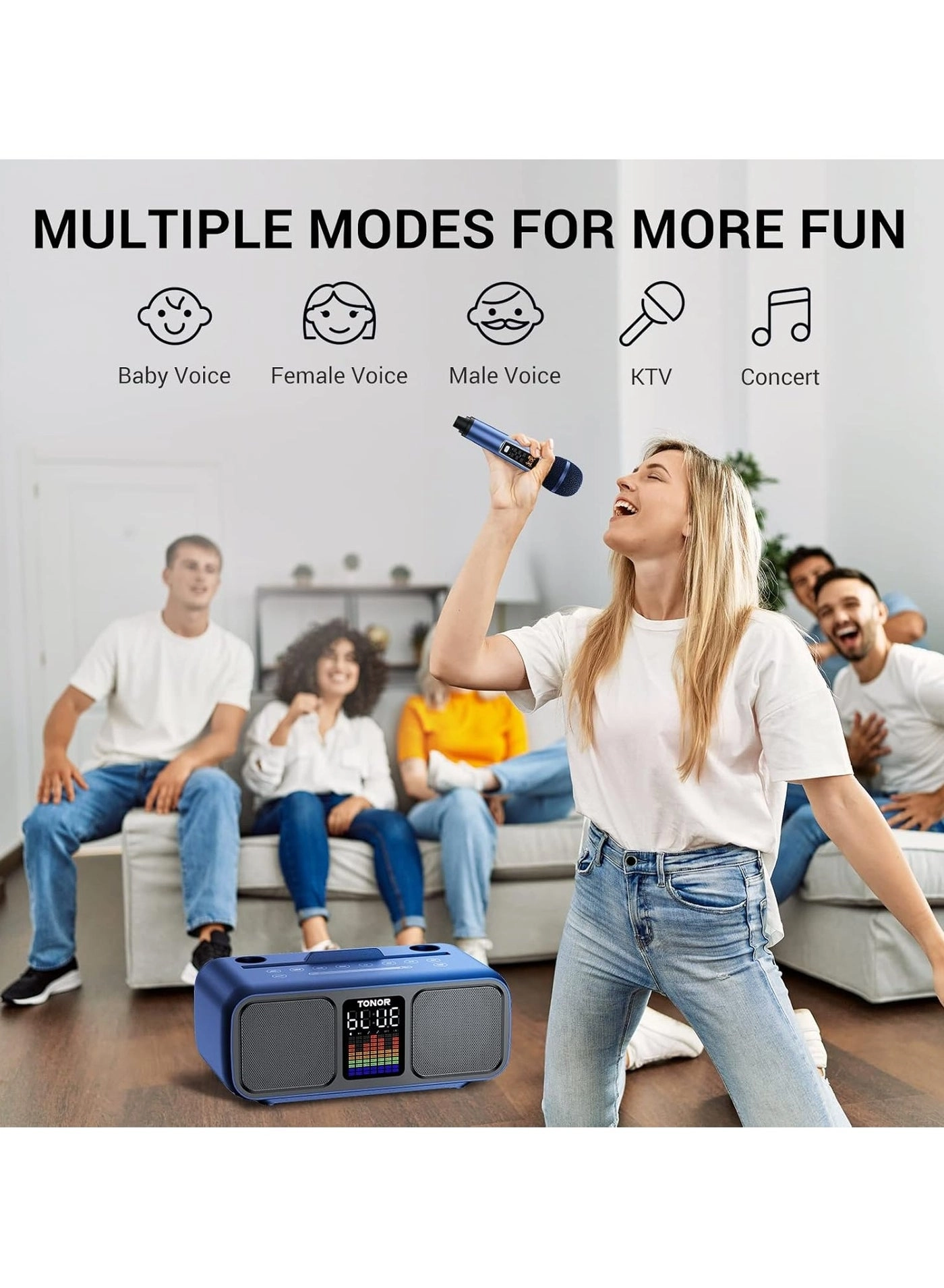 K9 Karaoke Machine - 2 Wireless Microphones