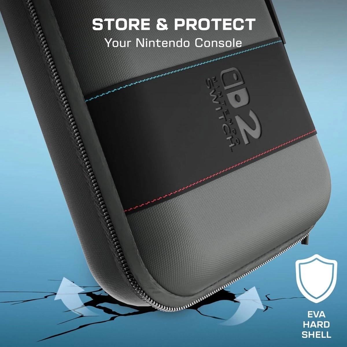 PlayTrek Slim Case - Switch 2 Charcoal Black