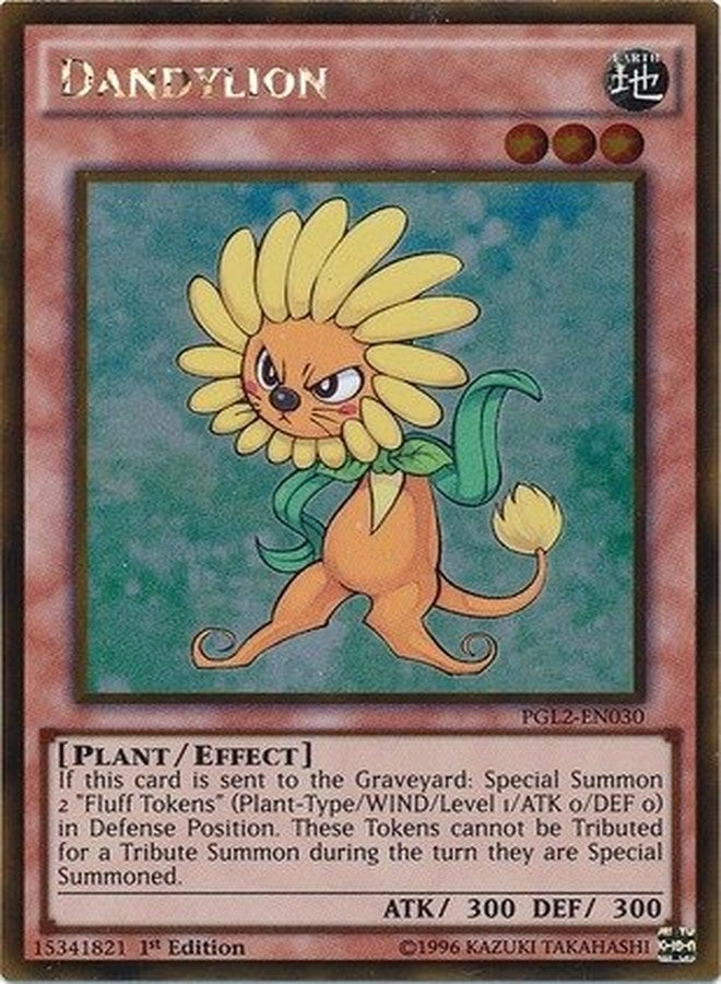 Yu-Gi-Oh! Dandylion PGL2-EN030 - 1st Edition Gold Rare