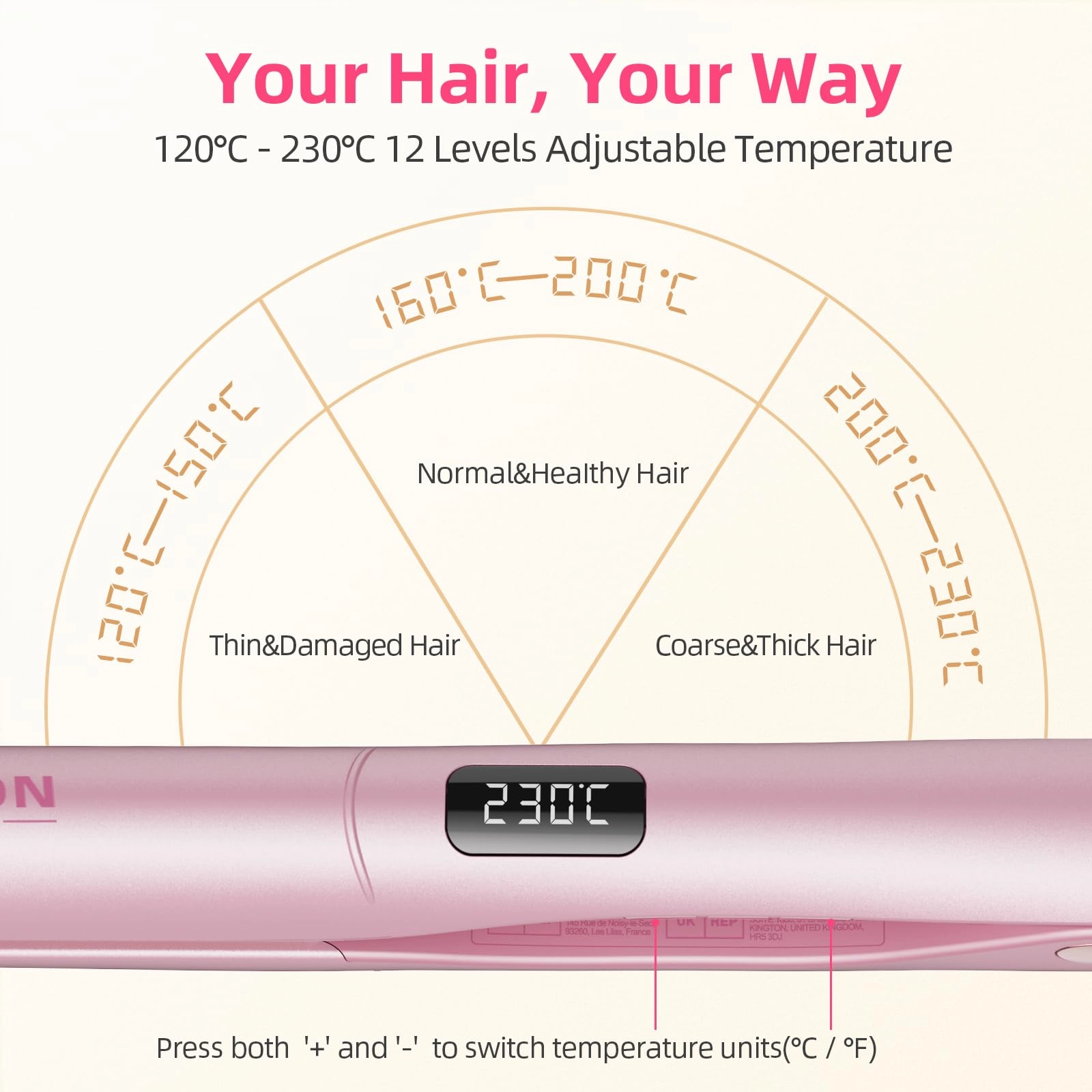 2 in 1 Hair Straightener and Curler