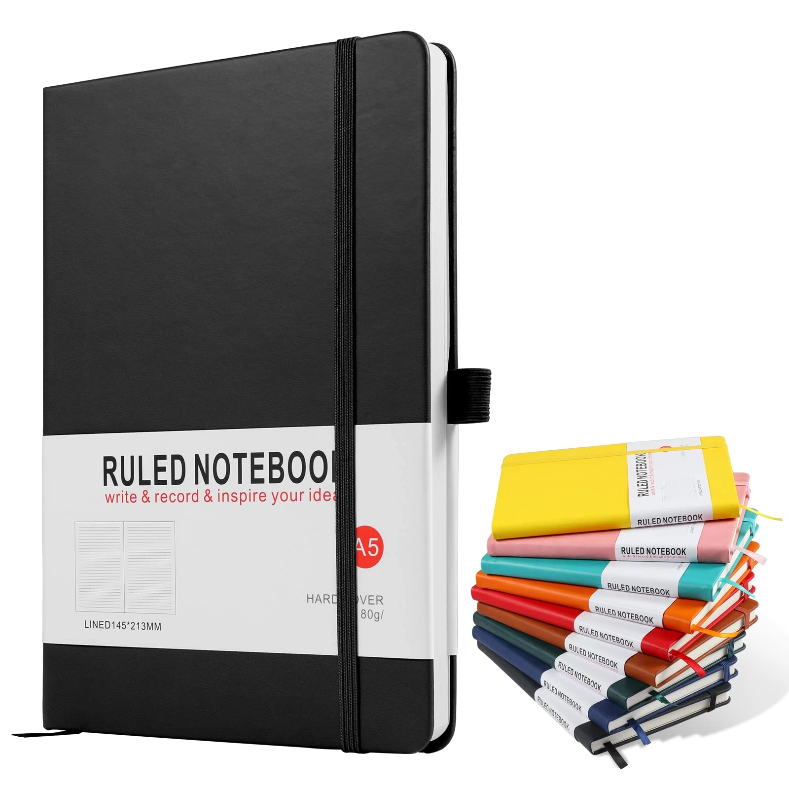 A5 Notebook A5 Hardcover - Lined 100 Sheets