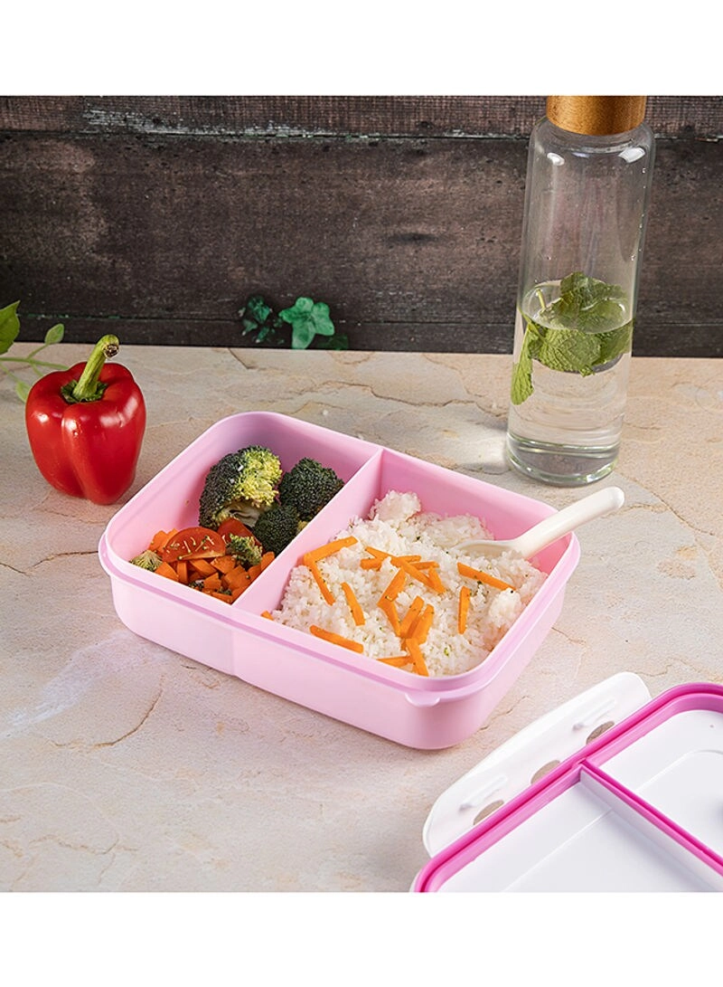 Air Tight Lunch Box - Blue/White standard