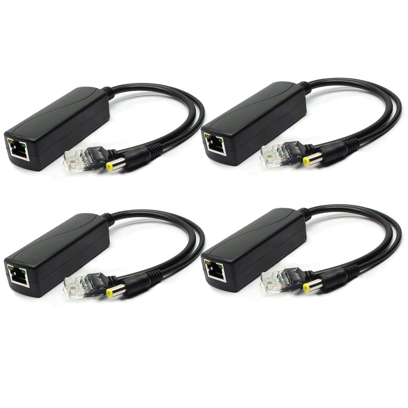 PoE Splitter Adapter - 48V to 12V IEEE 802.3af 10/100Mbps Pack