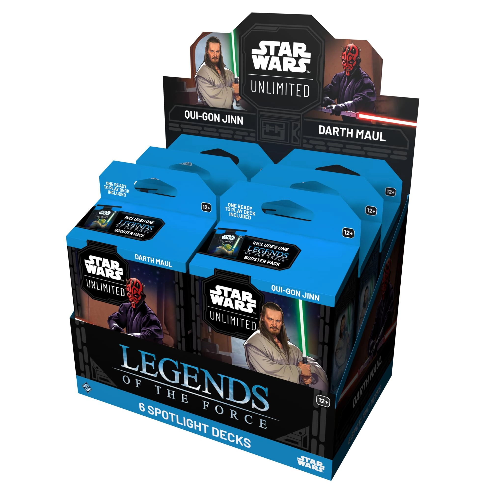 Asmodee Star Wars: Unlimited: Legends of the Force Spotlight Deck Display