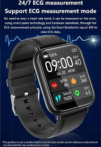 Blood Glucose Smart Watch - ECG HRV 20 Sports Modes