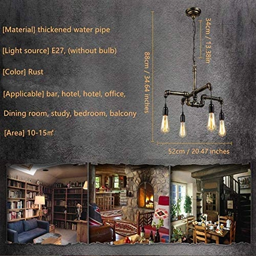 Vintage Chandelier - 6heads Iron