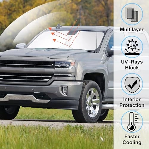 Windshield Sun Shade - Chevrolet Silverado 2014|2015|2016|2017|2018|2019