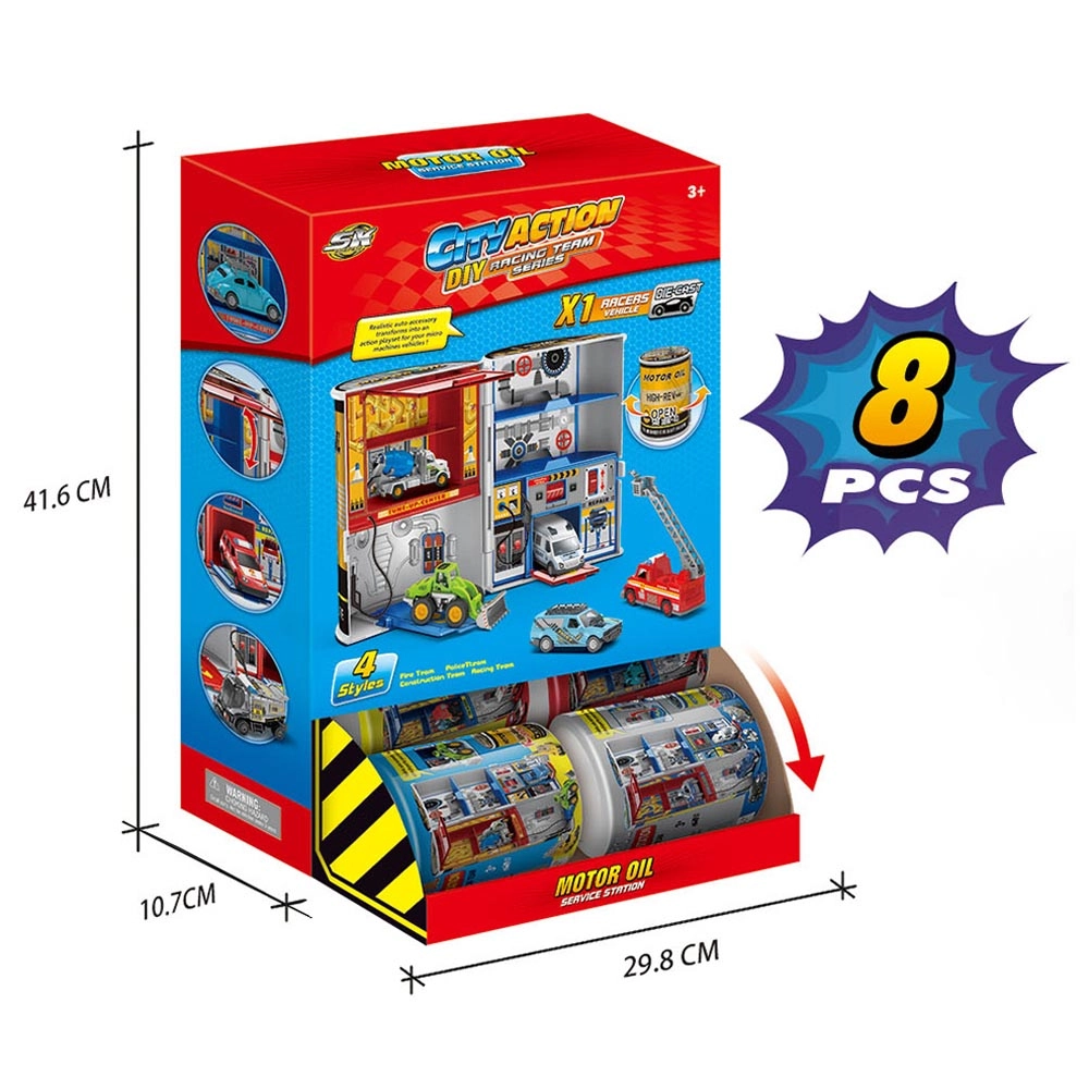 Parking Lots - 1 pc Assorted Die-Cast Playset