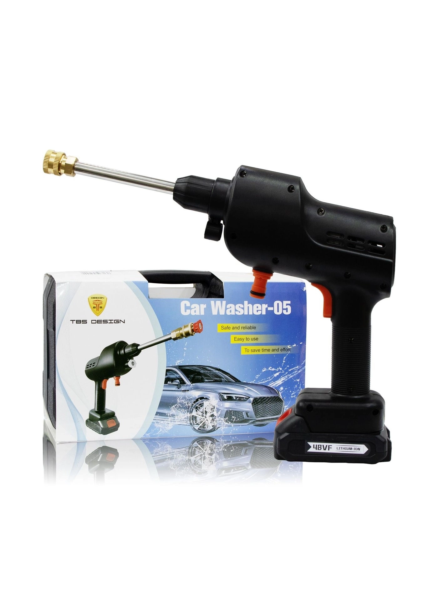 TBS DESIGN Cordless Electric Pressure Washer Pump - 12V 200W 30Bar