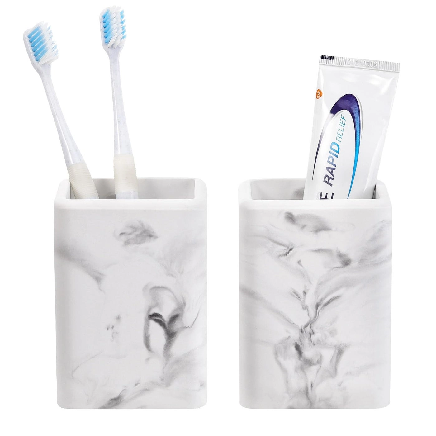 Luxspire Toothbrush Holder - Diatomite Marble Pack