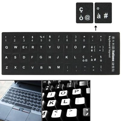 SHIHUI Italian Learning Keyboard Layout Sticker - Laptop/Desktop Computer Keyboard