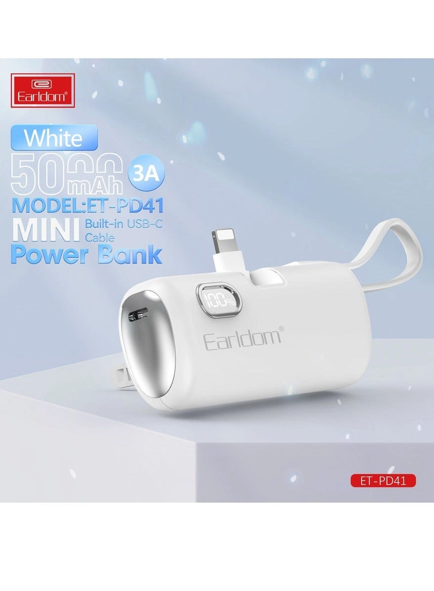 Pocket Power Bank - 5000 Watt-hour 2 Output Type-c