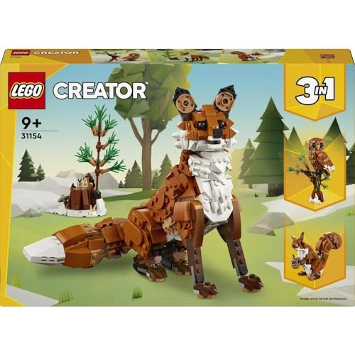 Creator 3in1 Forest Animals - Red Fox Owl Squirrel