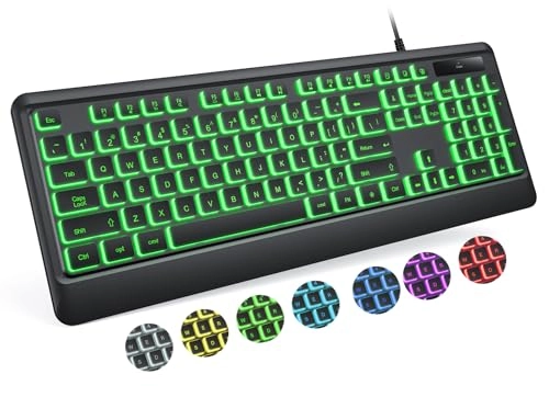 Backlit Computer Keyboard - US Wired