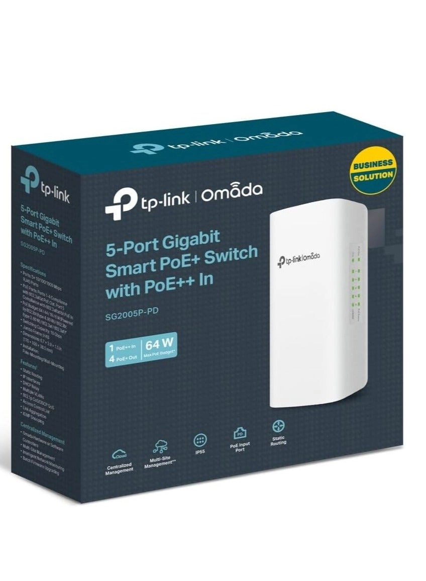 SG2005P-PD - 5 Port 90W 64W IP55