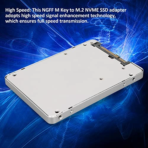 NGFF M Key To M.2 NVME SSD Enclosure - PCIe4.0 x4 GEN3 2.5 Inch