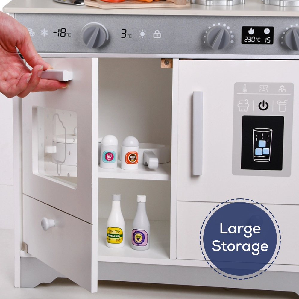 Wooden Kitchen - 15 pcs (4092083-LS_KPS_WH)