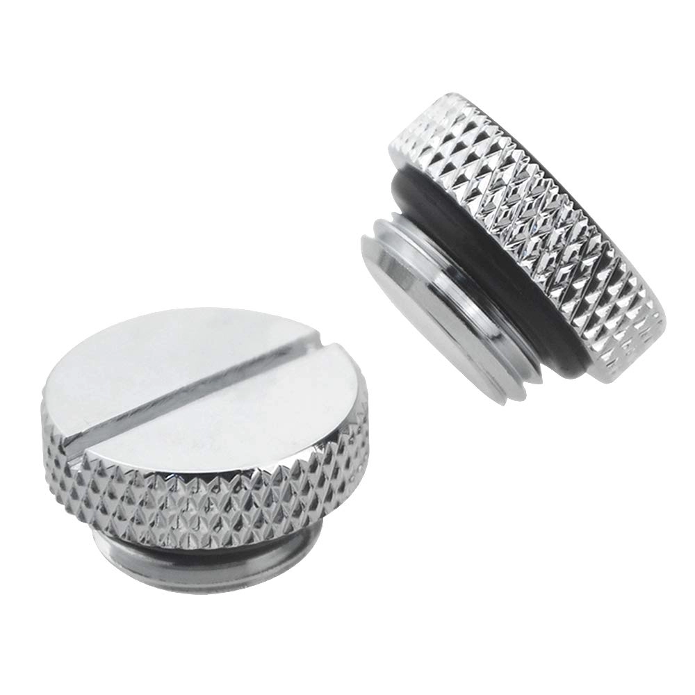 Water Stop Plug - G1/4" Silver Chrome 4 PCS