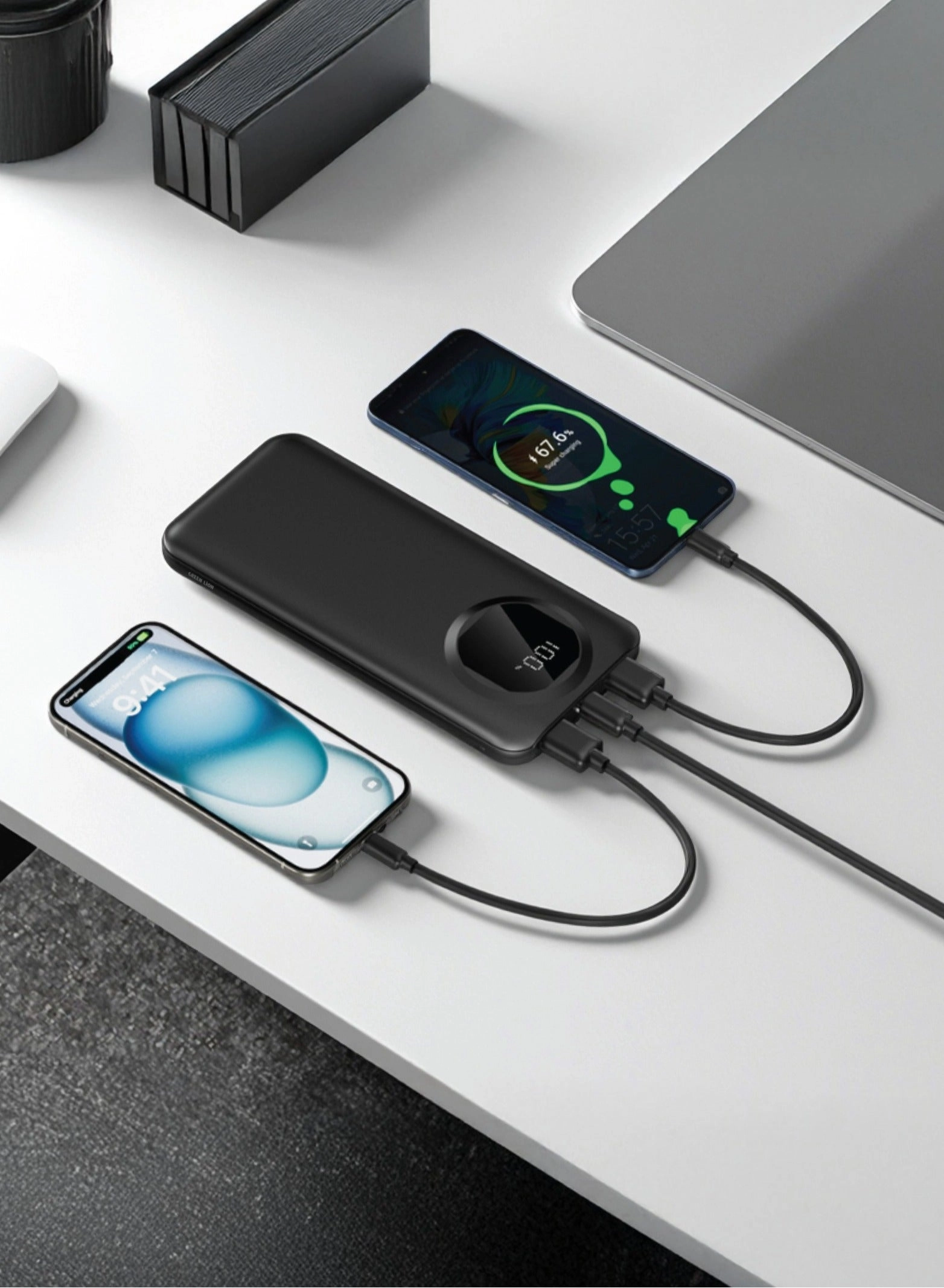 Nairo - 10000mAh 37W Fast charging Dual USB-A USB-C