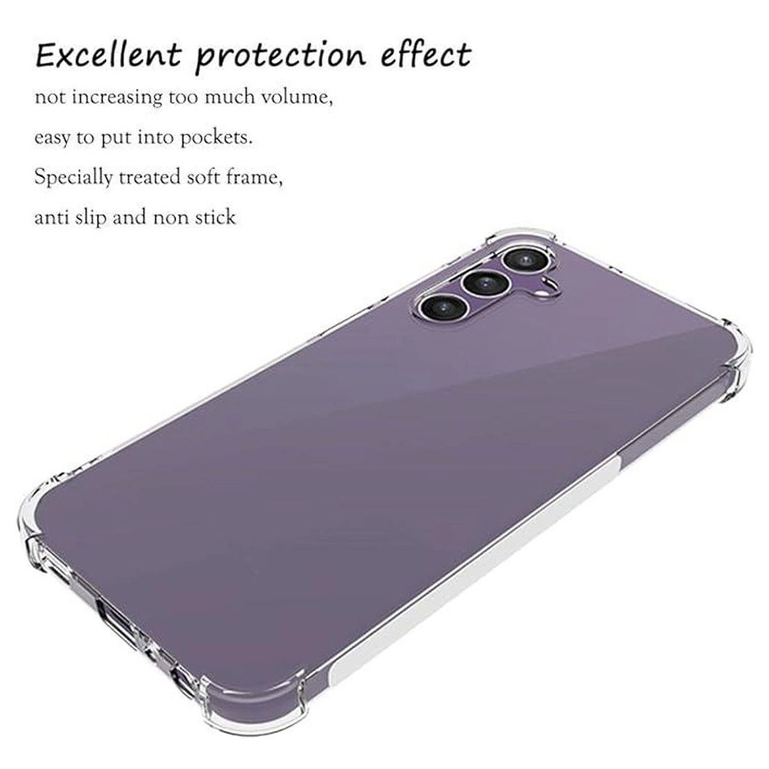 Clear Case With Screen Protector for Samsung Galaxy A55 5G