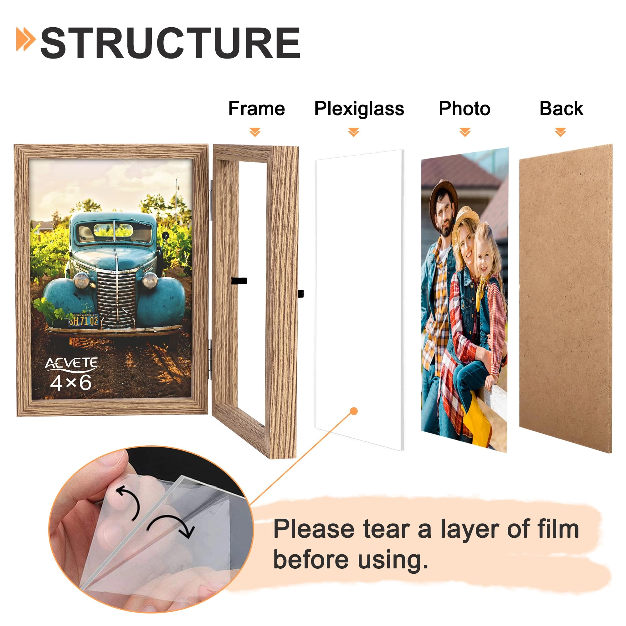 Double Picture Frame - 4x6 in two