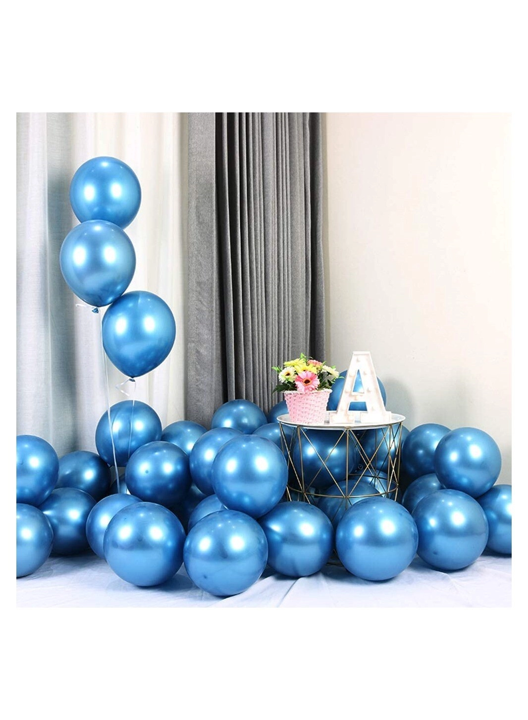 Metallic Chrome Balloons - 50 Pcs Party