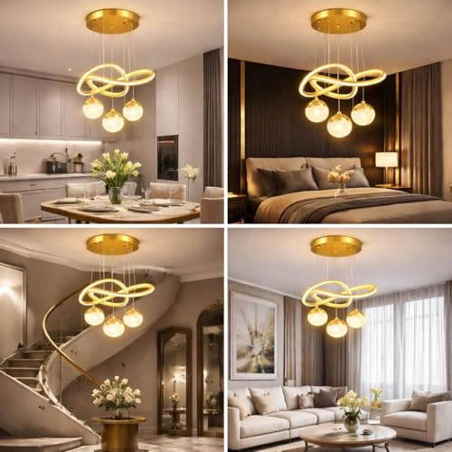 Infinity Ring Chandelier - Dimmable