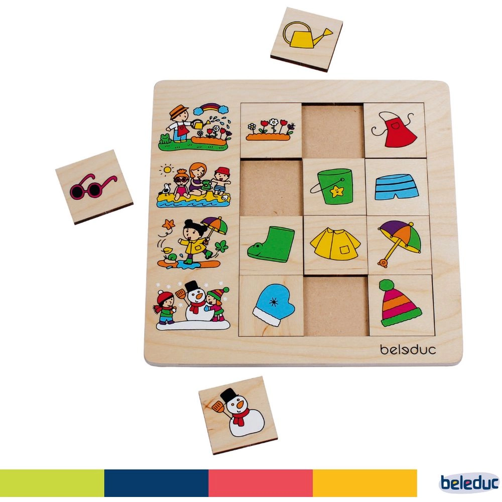 Wooden Sorting Set - Seasons - Suitable for 2 years and above