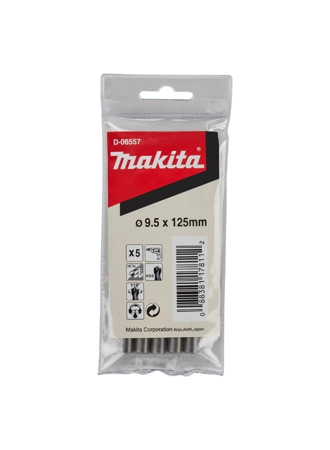 Makita D-06557 - HSS 5 Pcs 9.5mm
