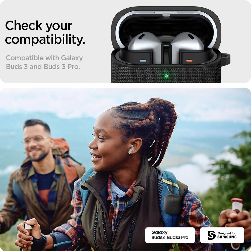 Case for Samsung Galaxy Buds3 and Galaxy Buds 3 Pro - Carabiner