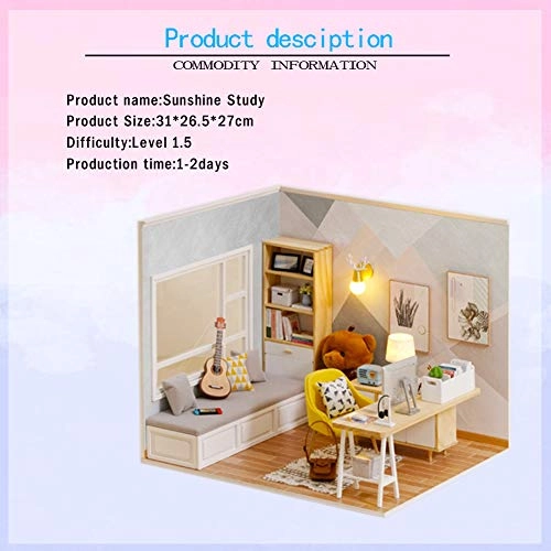 3D Miniature Dollhouse Kit - Sunshine Flower House 1:12