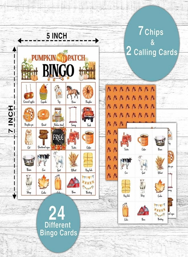 Pumpkin Bingo Game - 24 Players Fall Harvest