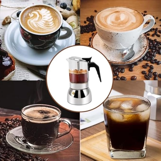 Induction Moka Pot - Safety Pressure Valve