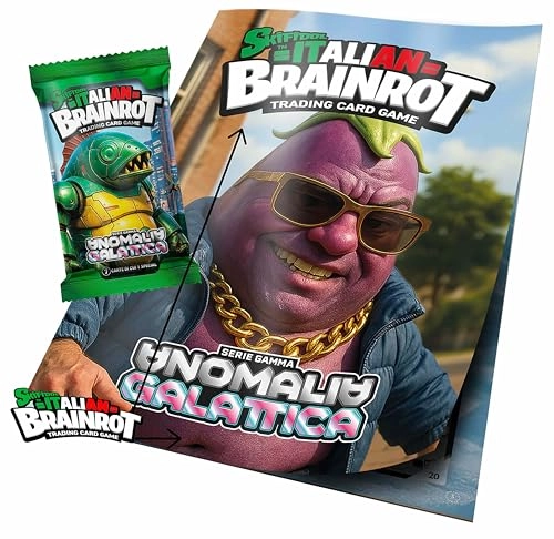 Skifidol Italian Brainrot Album + Sachet - 7 Collector Cards Galactic Anomaly Gamma (Italian)