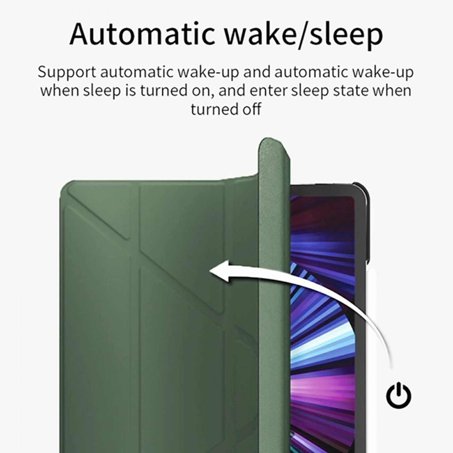 Tri-fold Folio Case with Pencil Holder for iPad 10.9-inch / 10.11-inch