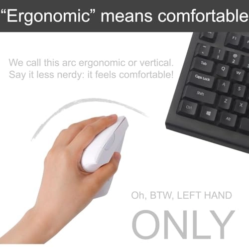 Left Handed Vertical Mouse - Wi-Fi