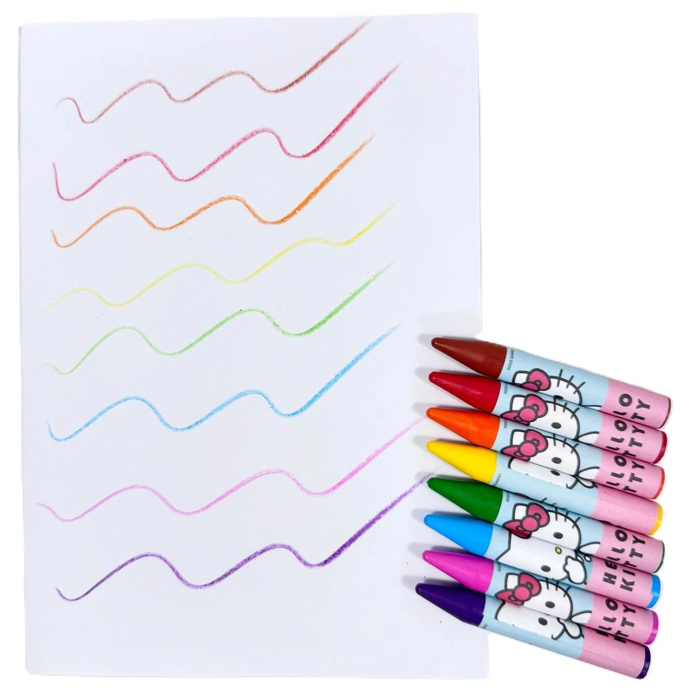 Disney Hello Kitty Look At My Ribbon Crayons - 12 Pcs