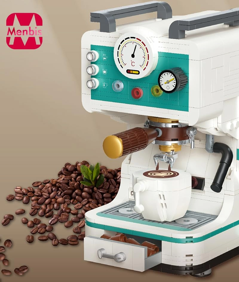 Building Block Coffee Machine - coffee maker 663pcs