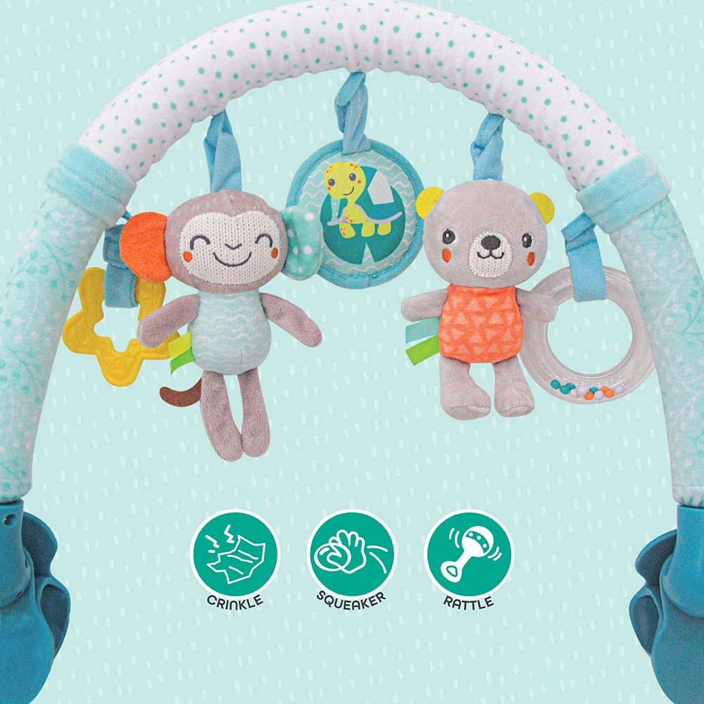 Jungle Friends Activity Hanging Toy Bar - Suitable for 0 month & above