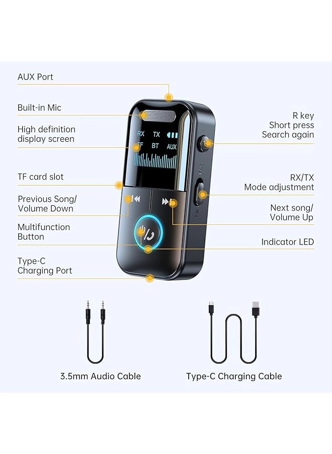 Audio Transmitter Receiver - Bluetooth 5.4 3.5mm