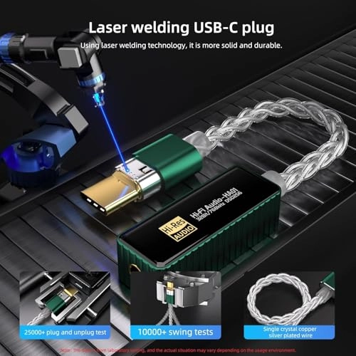 Audio Go Link Max - Portable USB-C 3.5mm/4.4mm Outputs Hi-Res PCM 384kHz/DSD256