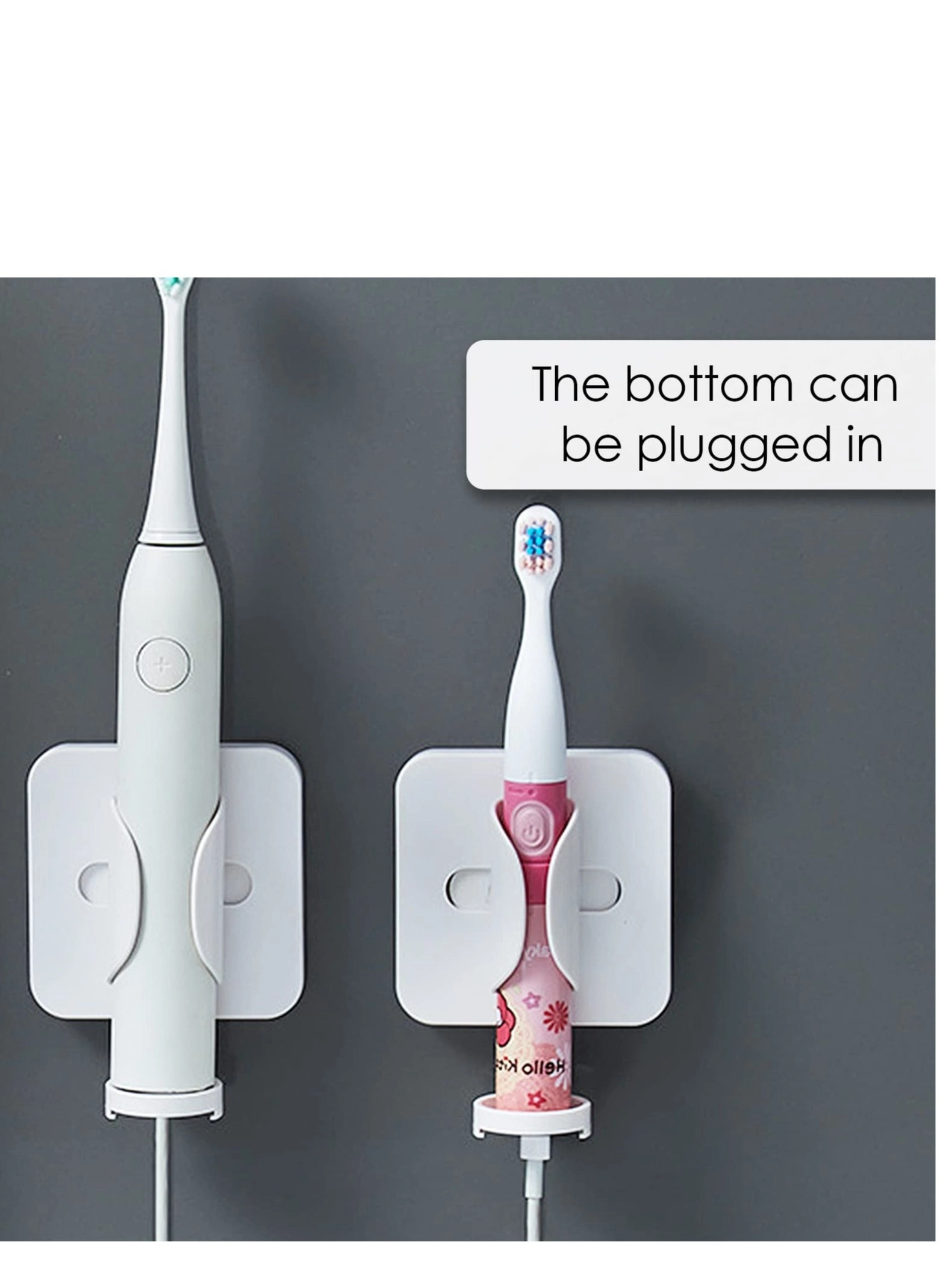 Electric Toothbrush Holder - Any toothbrush and electric toothbrush heads Wall-Mounted