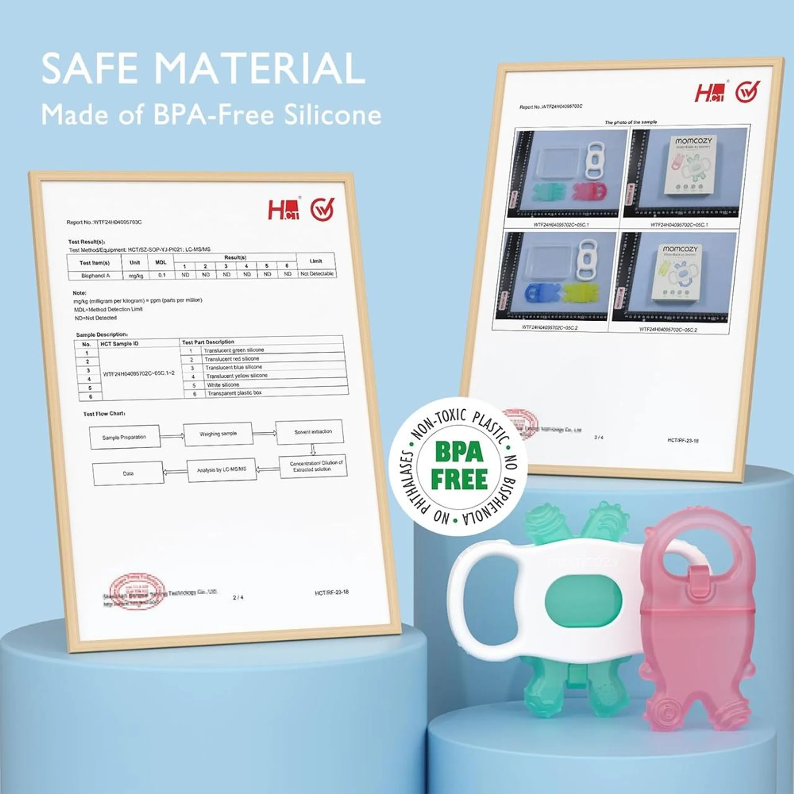 Water-Fillable Icy Teethers - BPA-free silicone