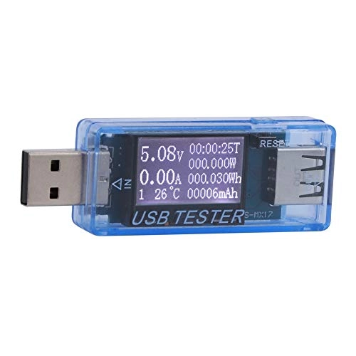 Digital USB Voltage Current Meter - 8 In 1 Voltmeter Tester