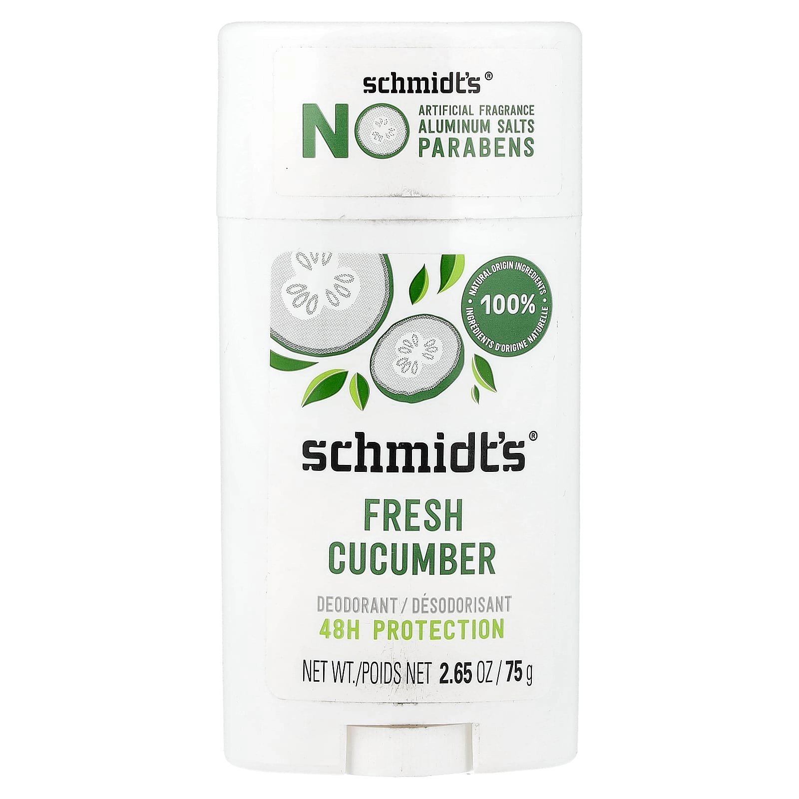 Schmidt's Deodorant - Fresh Cucumber 75 g