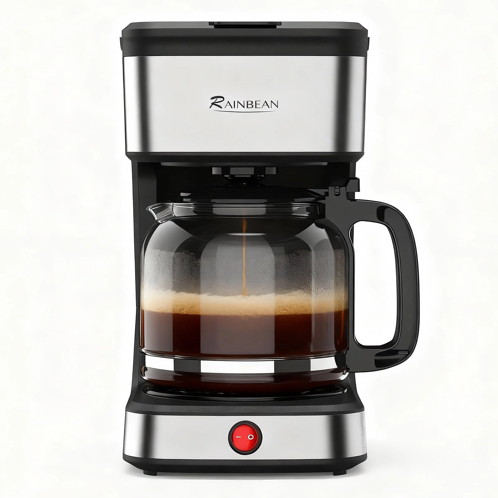RAINBEAN Clear CM251 - 12-Cup Removable Filter Glass Carafe Heated Base