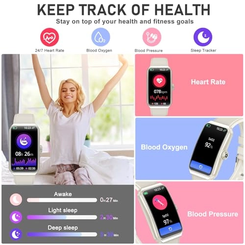 Fitness Tracker - 24/7 Heart Rate Blood Oxygen Sleep Tracker